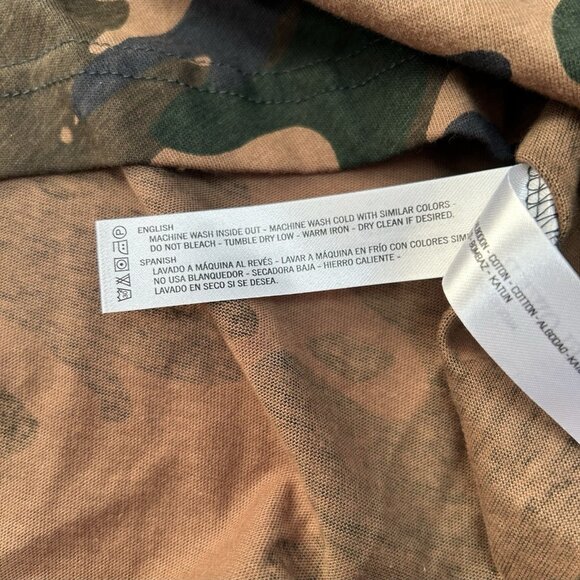 D&F Denim & Flower Ricky Singh Camo Long Sleeve Tokyo Henley Mens Size Medium - Picture 8 of 9